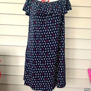 Nautical 💯 % cotton dress.